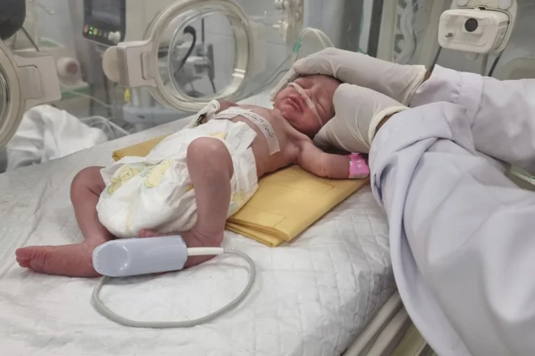 Palestinian baby born in Gaza as Orphan siblings killed